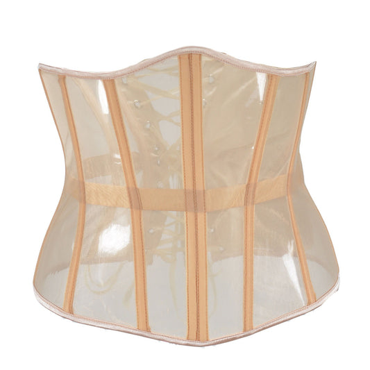 23517-28cm medium-length fishbone strap waistband see-through mesh breathable thin waistband 16 fishbones