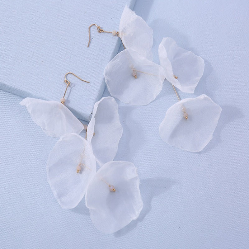 Extra long tassel pearl earrings hanging earrings