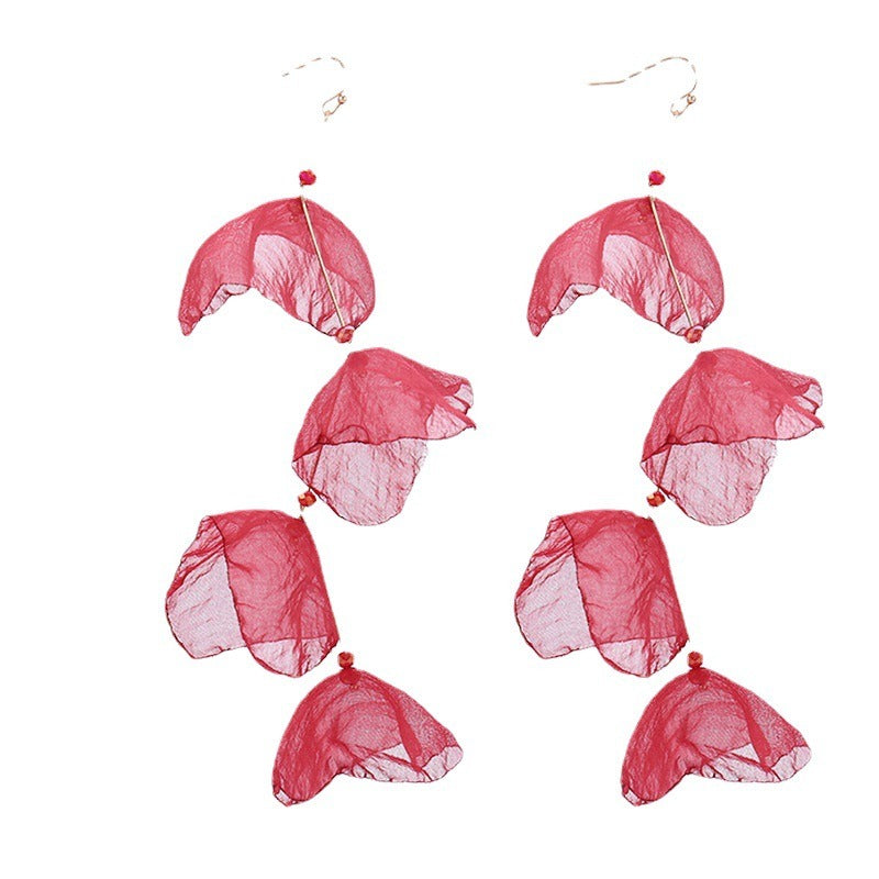 Extra long tassel pearl earrings hanging earrings