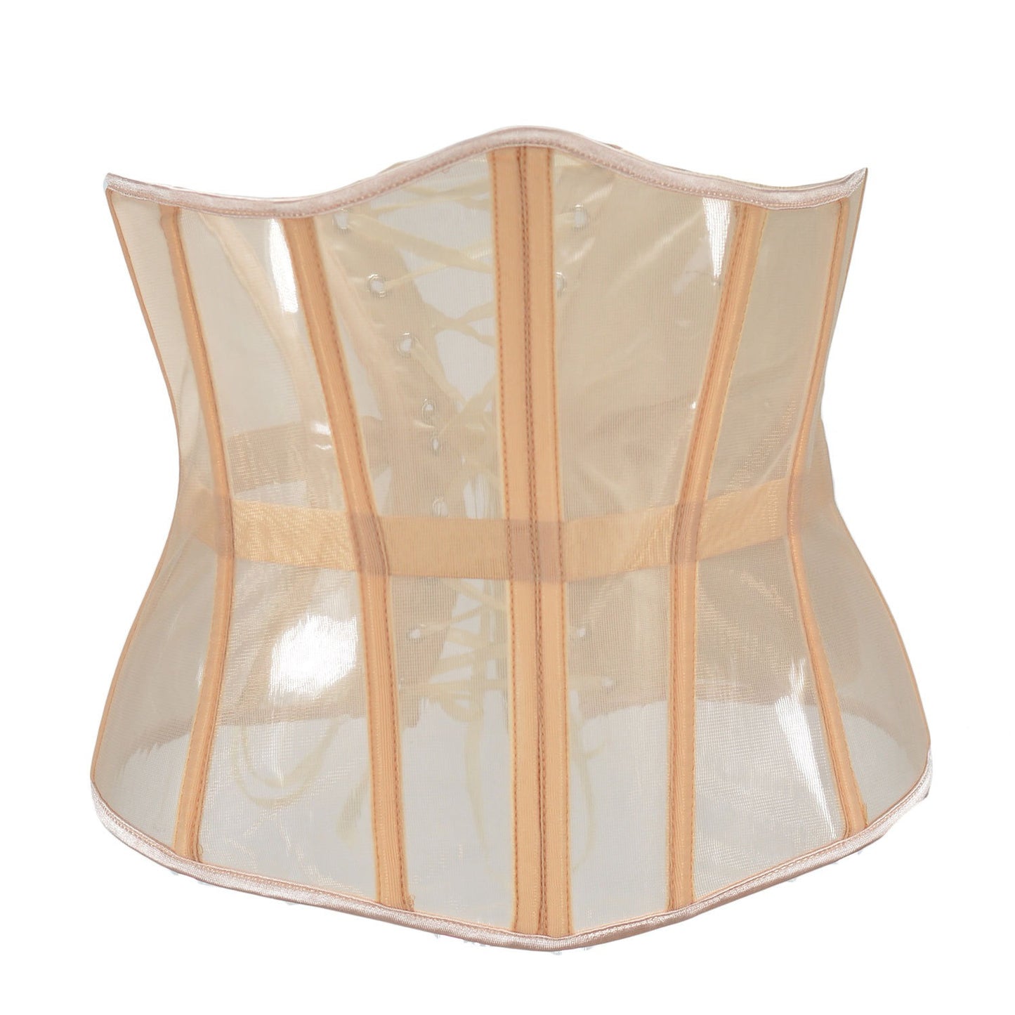 23517-28cm medium-length fishbone strap waistband see-through mesh breathable thin waistband 16 fishbones