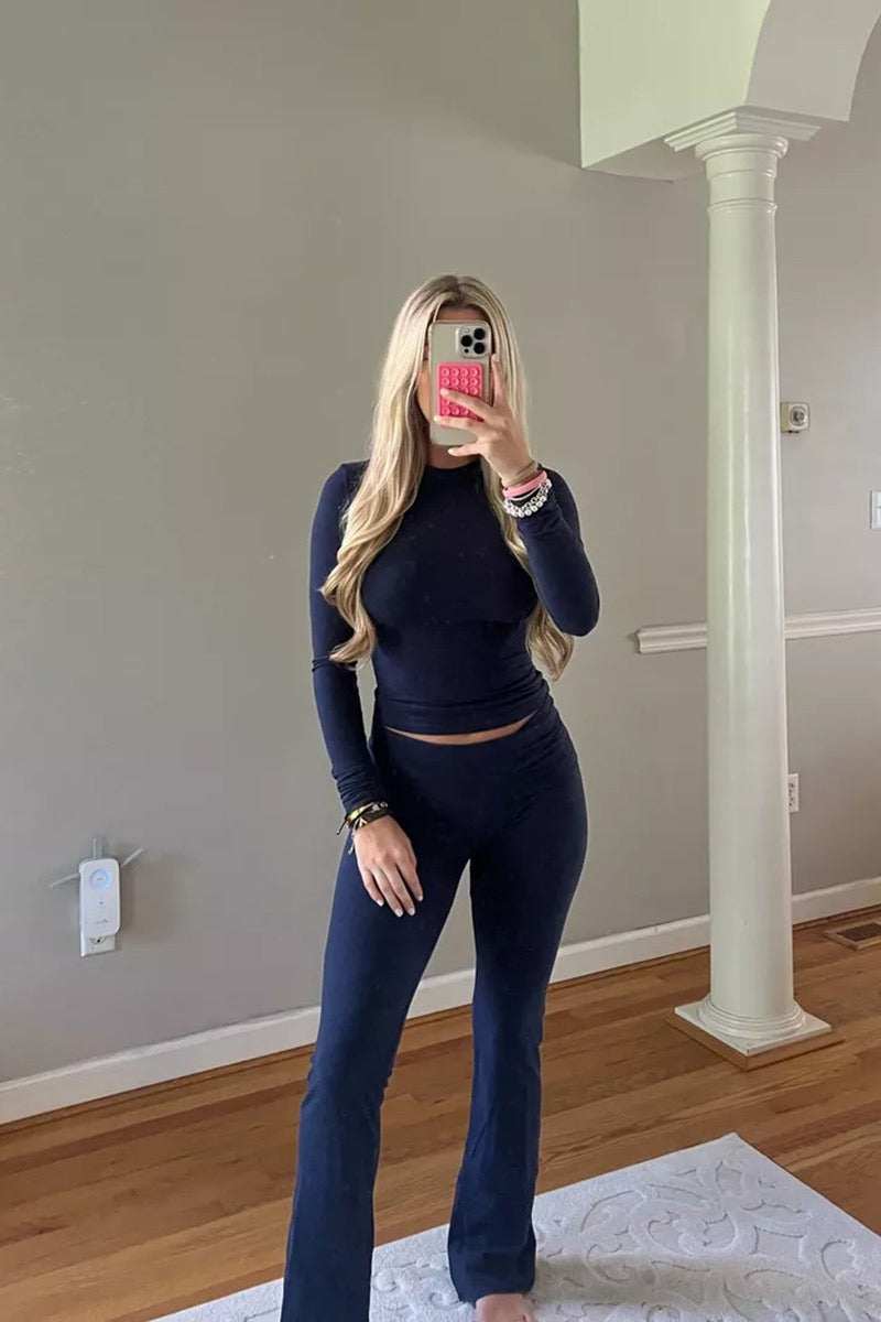 Women high end fashion Hong Kong style retro chic two piece solid color suit