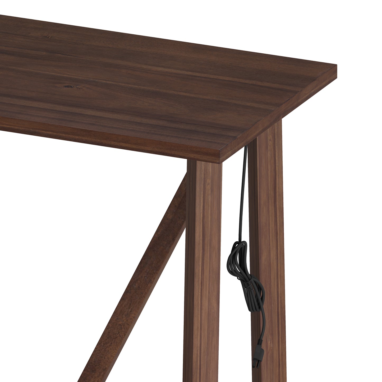 Modern 5-Piece Dining Table Set with Power Outlets Bar Kitchen Table Set