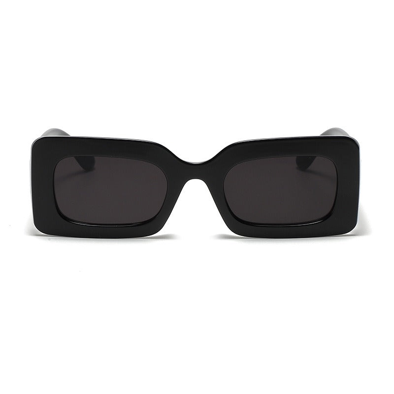 Candy colored sunglasses women's square sunglasses men's fashionable and trendy retro glasses