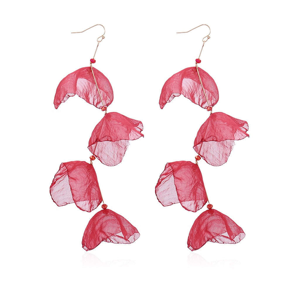 Extra long tassel pearl earrings hanging earrings