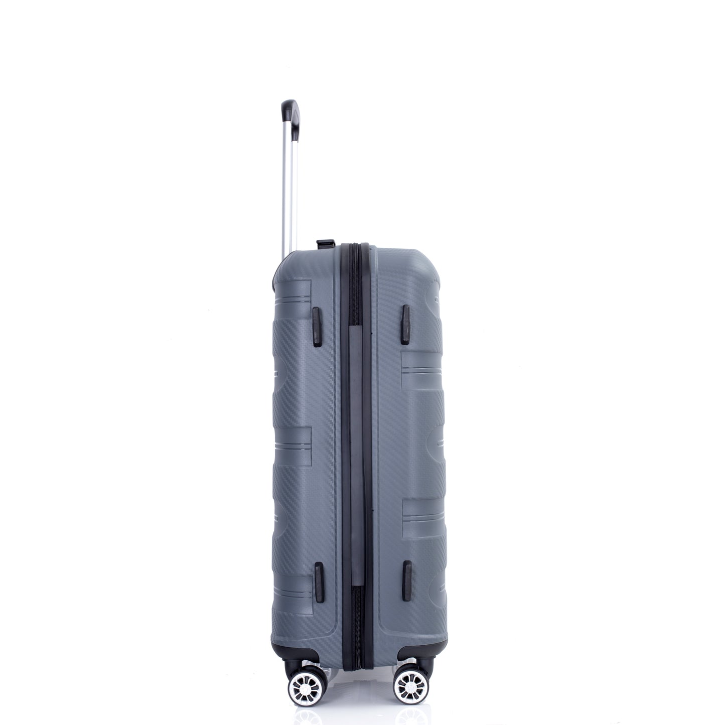 Hardshell Suitcase Spinner Wheels PP Luggage Sets Lightweight Durable Suitcase with TSA Lock,3-Piece Set (20/24/28) ,Gray