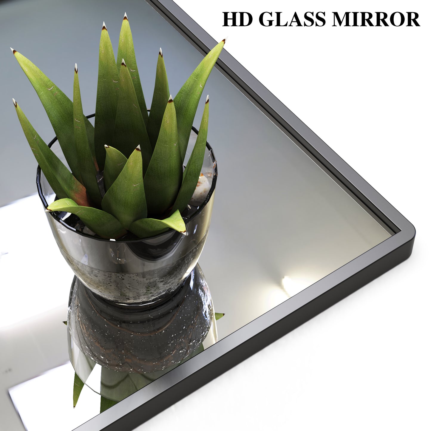 48x30 inch modern bathroom mirror with storage rack  rectangular black wall mirror for hanging mirror in bathroom, living room,