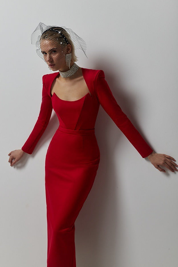 Minimalist Bandage New Fashion Women's Dress Long Dress