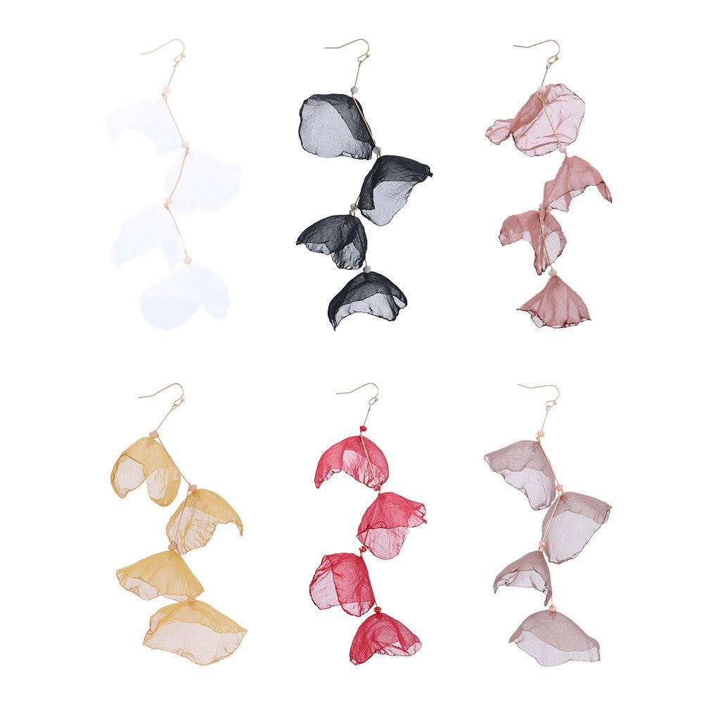 Extra long tassel pearl earrings hanging earrings