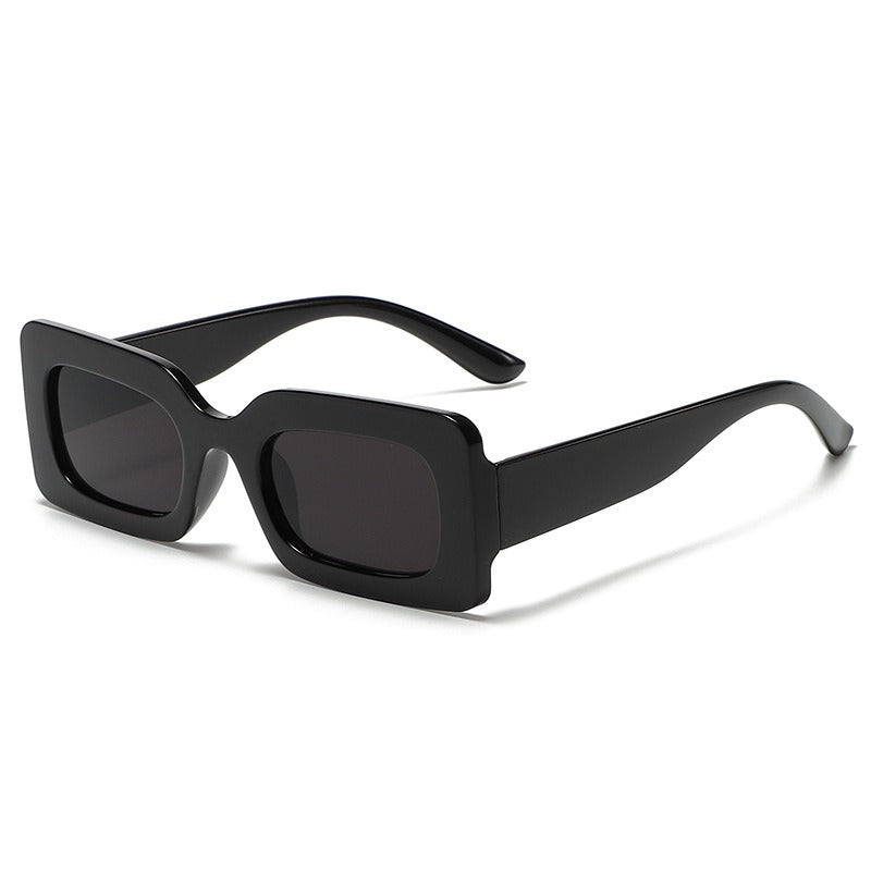 Candy colored sunglasses women's square sunglasses men's fashionable and trendy retro glasses