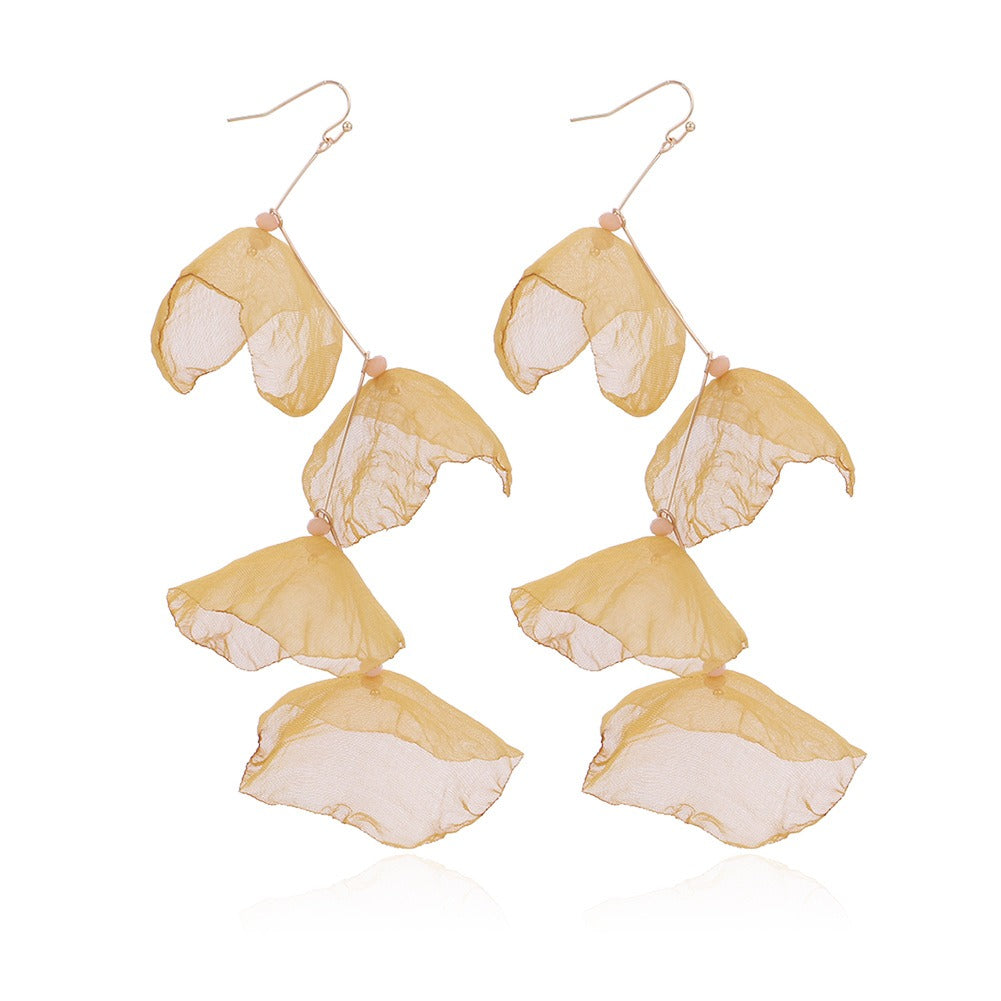Extra long tassel pearl earrings hanging earrings