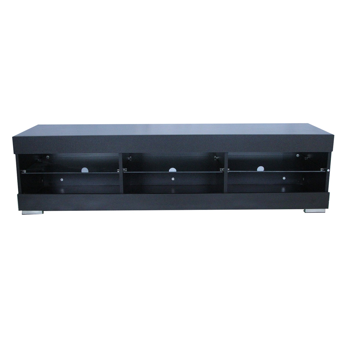 LED TV Stand for Up to 60 Inch TV Modern High Gloss Entertainment Center with Open Shelf