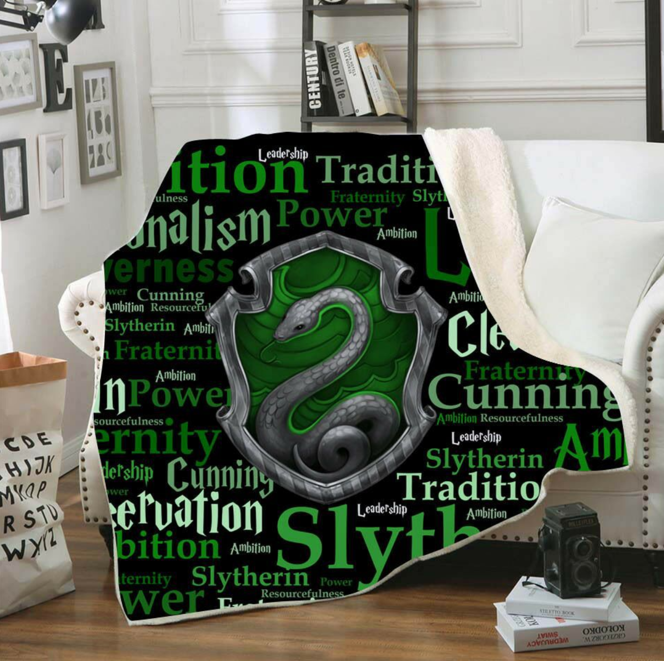 Harry Potter 3d Digital Printing Cotton Velvet Square Blanket Double-Layer Thickened Lazy Sofa Blanket