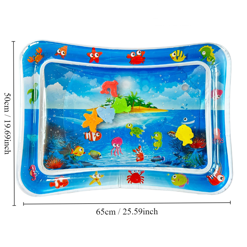 Crawling water mat baby inflatable water mat summer ocean water filling ice mat octopus water mat baby toy