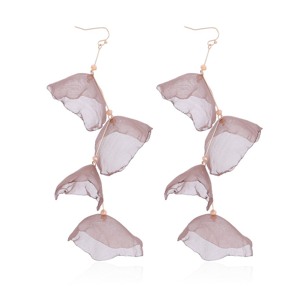 Extra long tassel pearl earrings hanging earrings