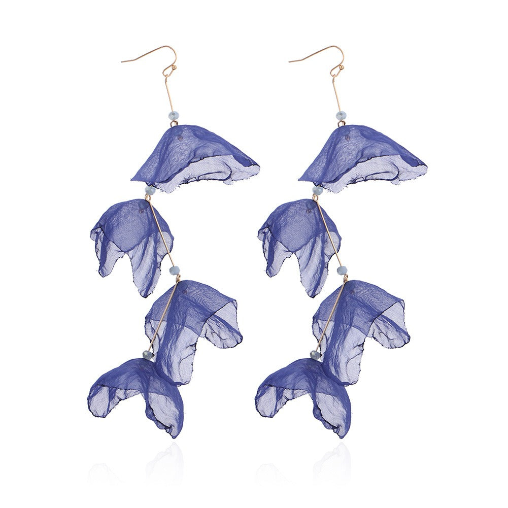 Extra long tassel pearl earrings hanging earrings