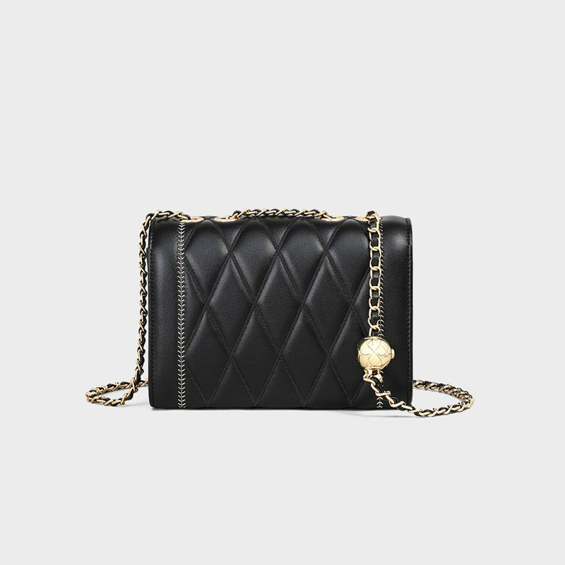 Summer retro crossbody women's bag single shoulder rhombus chain bag versatile ins