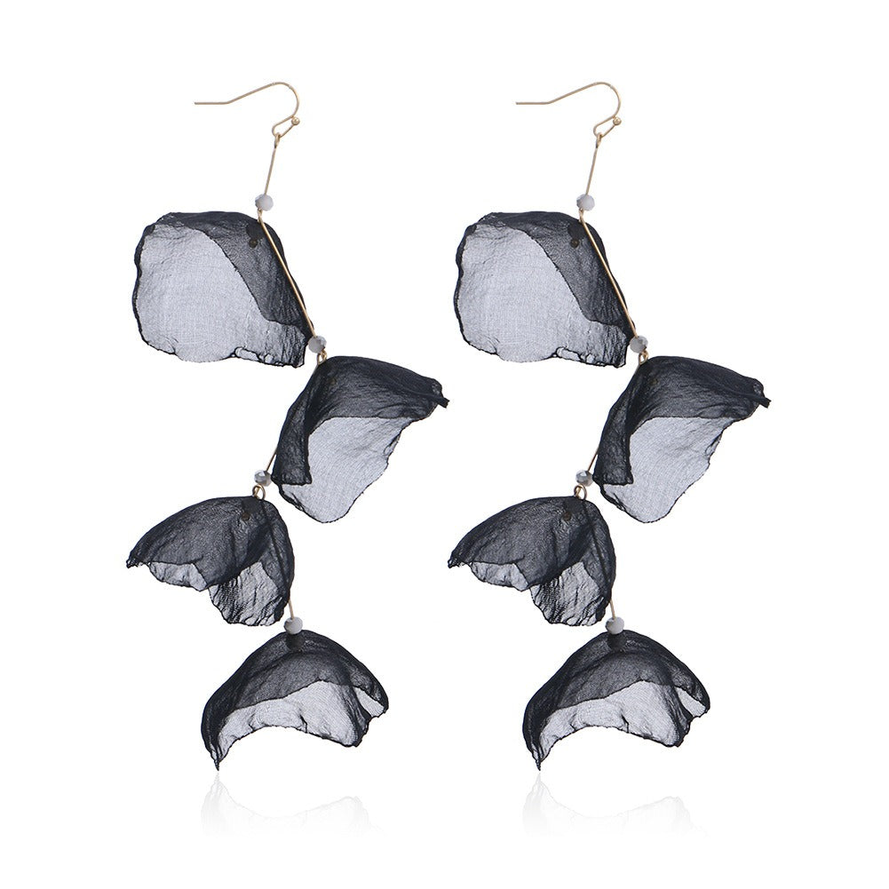 Extra long tassel pearl earrings hanging earrings